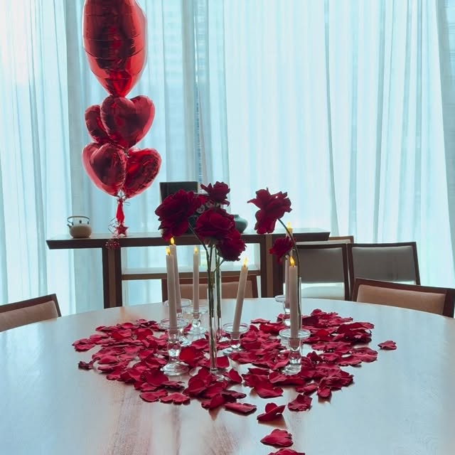 Proposal to wedding balloon setups